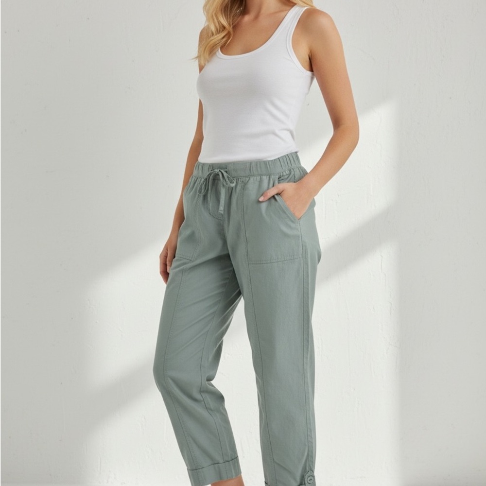 Talbots Sage Green Capris - Picture 2 of 5